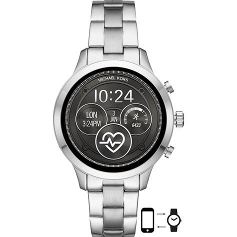 michael kors mkt5044 runway access horloge dameshorloge horloge zilverkleur|Michael Kors Access Runway Gen 4 MKT5044 .